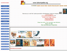 Tablet Screenshot of latrompette.org